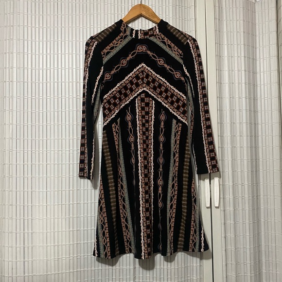 Free People Stella Mock Neck Long Sleeve Dress - Picture 3 of 5